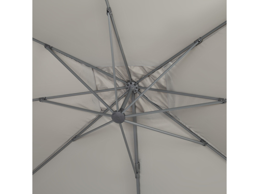 Parasol Lateral de jardín en aluminio - Sun 4- Rectangular- 3 x 4 m - lastre incluido
