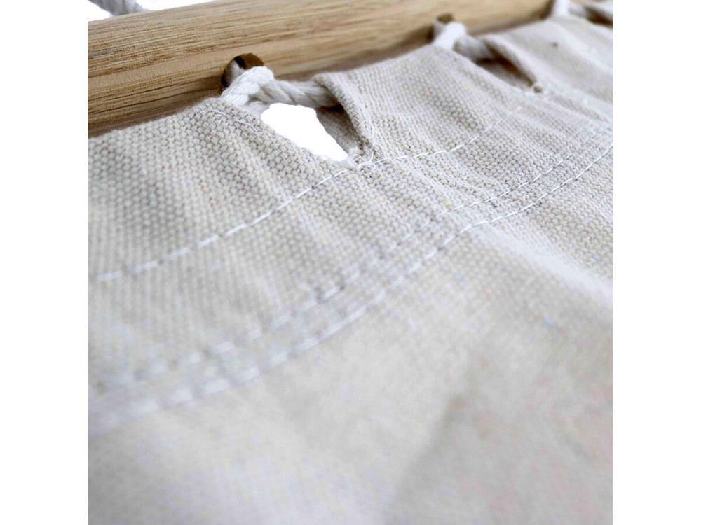 Hamaca de madera con lona de algodón "Dallas" - 3 m - Crudo
