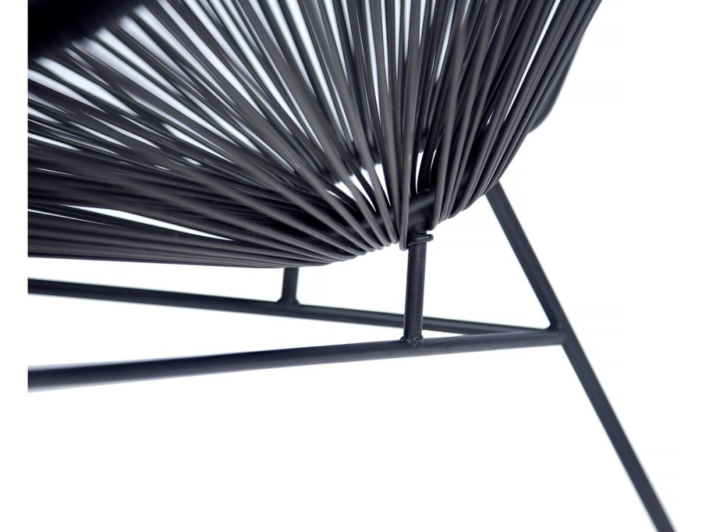 Mueble de jardín metálico Acapulco "Odea" - 2 plazas - Negro