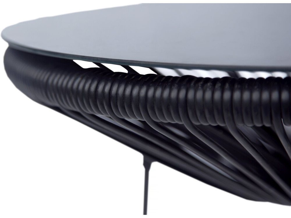 Mueble de jardín metálico Acapulco "Odea" - 2 plazas - Negro