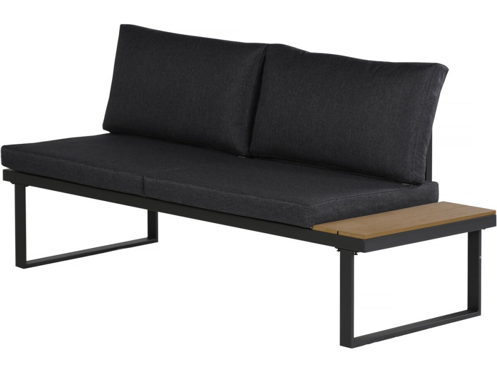 Sofá rinconera "Fiora" muebles de jardín - 5 plazas - Gris