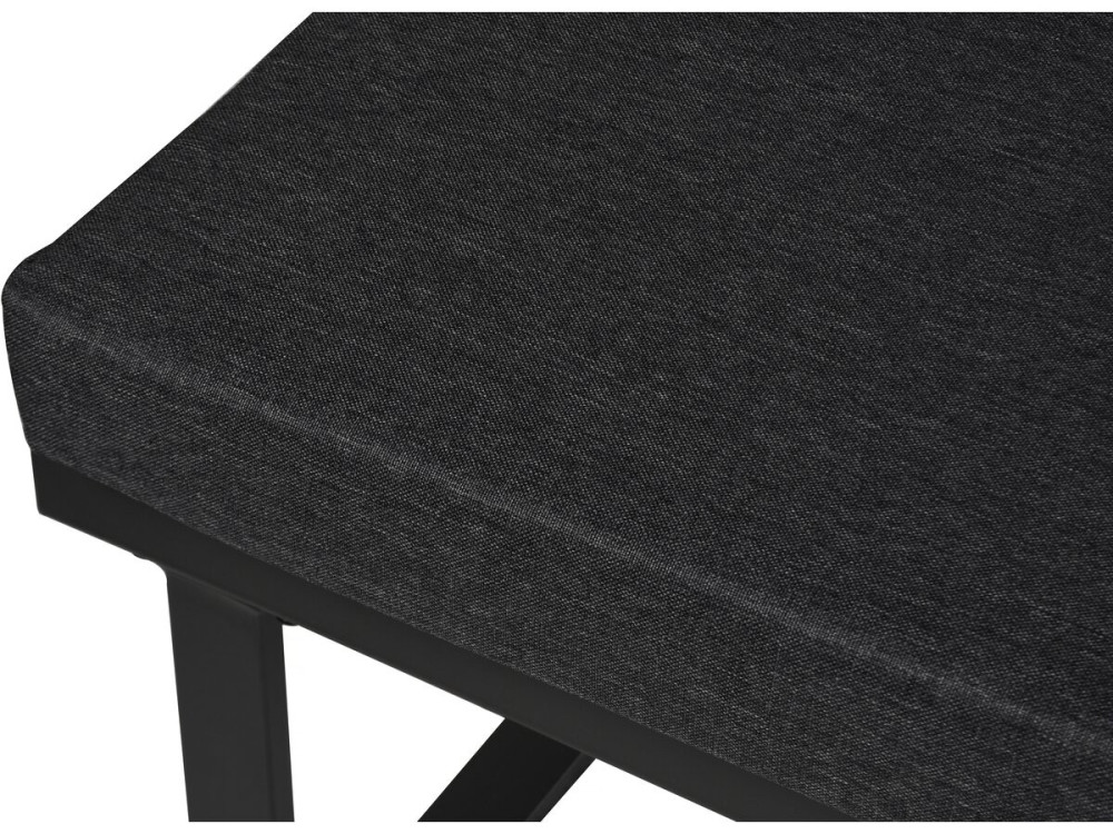Sofá rinconera "Fiora" muebles de jardín - 5 plazas - Gris