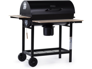 Barbacoa a carbón "King" - 95 x 63 x 105 cm - Negro