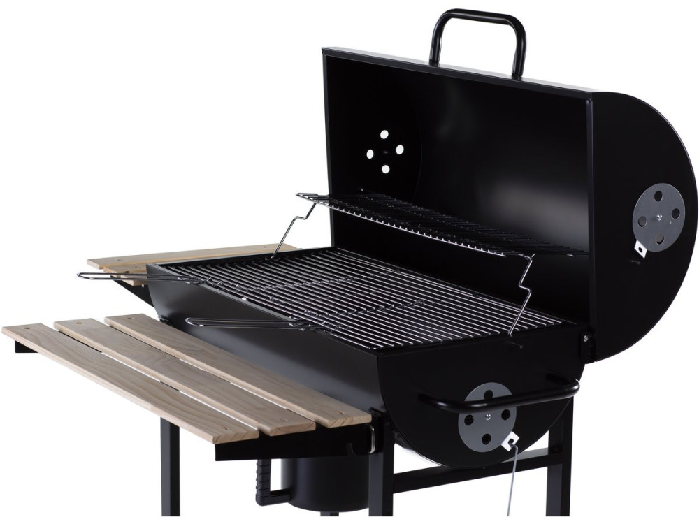 Barbacoa a carbón "King" - 95 x 63 x 105 cm - Negro