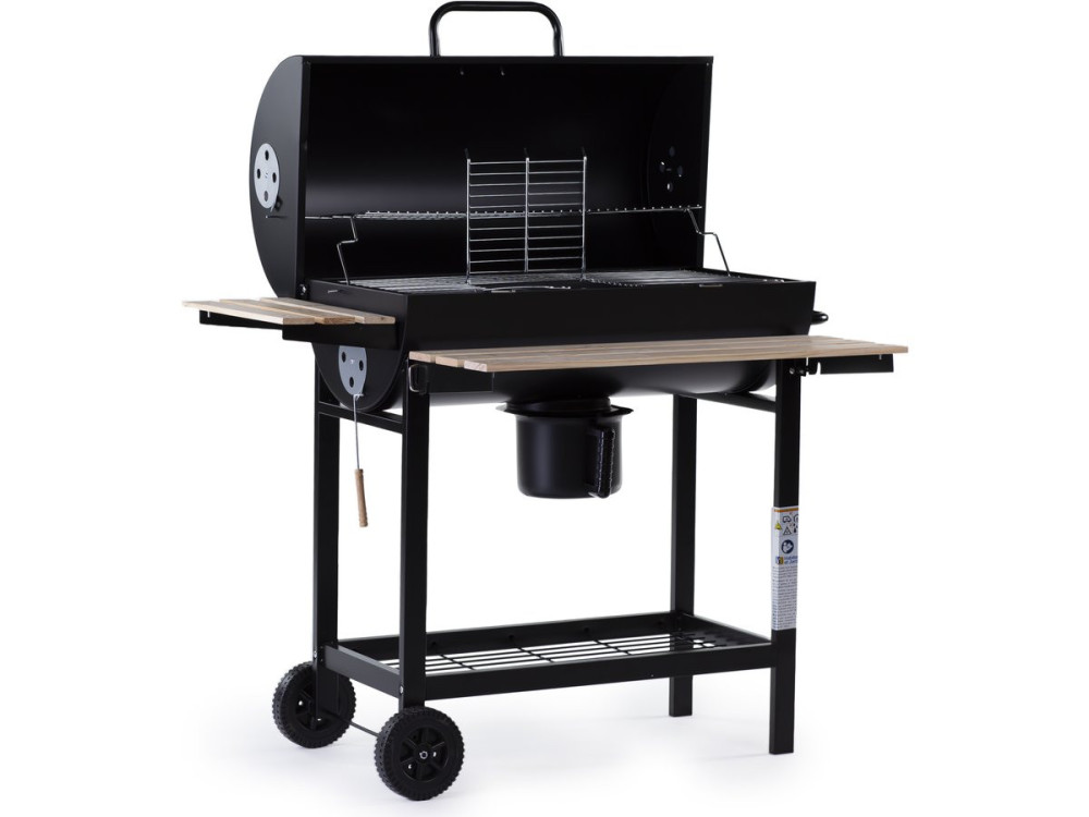 Barbacoa a carbón "King" - 95 x 63 x 105 cm - Negro