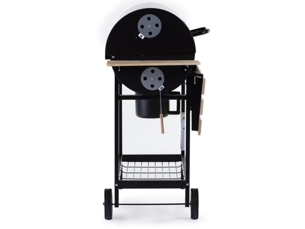 Barbacoa a carbón "King" - 95 x 63 x 105 cm - Negro