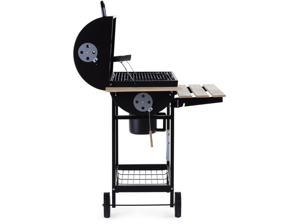 Barbacoa a carbón "King" - 95 x 63 x 105 cm - Negro