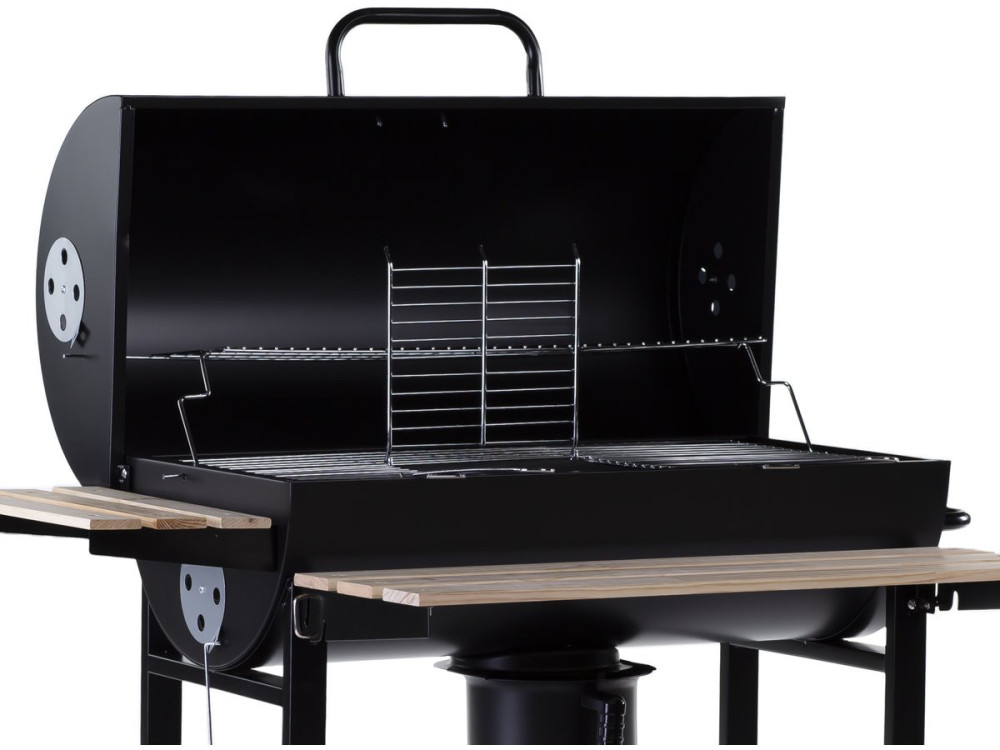 Barbacoa a carbón "King" - 95 x 63 x 105 cm - Negro