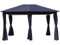 Lona y cortinas para Pergola "Rosita" - 3 x 4 m - Gris - Gris