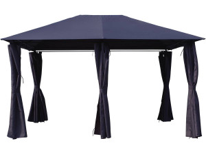 Lona y cortinas para Pergola "Rosita" - 3 x 4 m - Gris