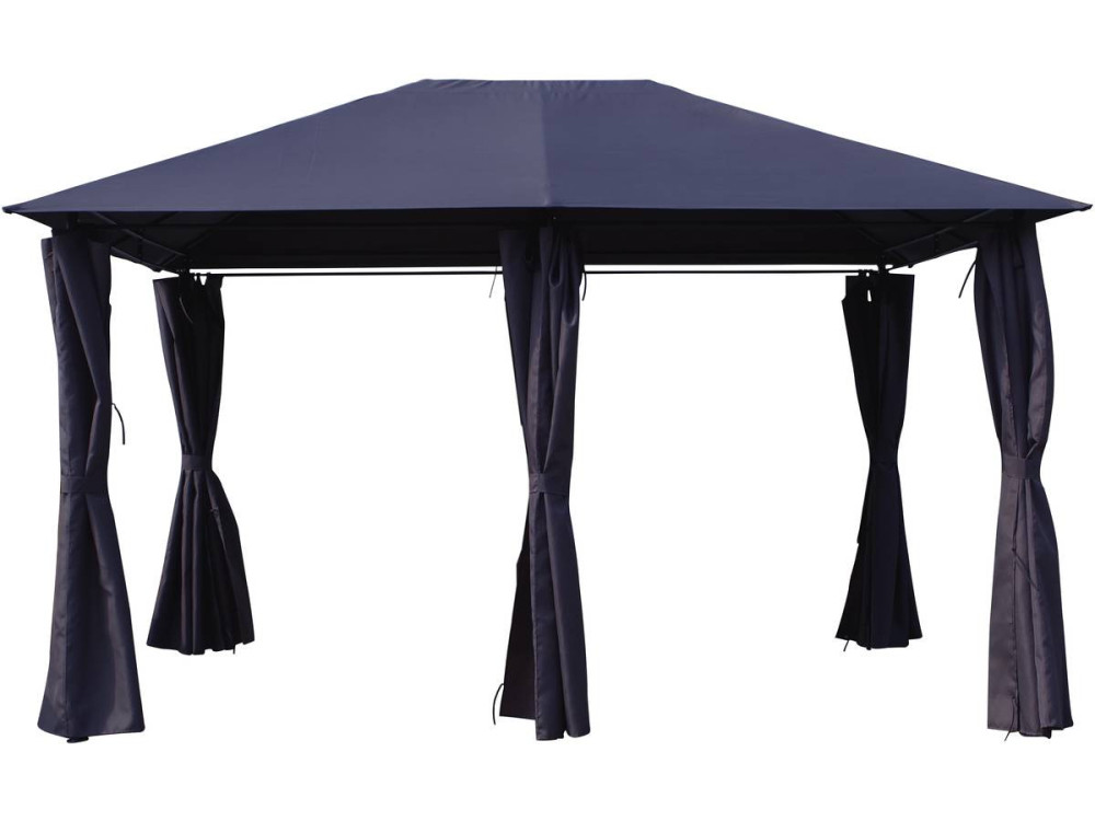 Lona y cortinas para Pergola "Rosita" - 3 x 4 m - Gris