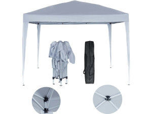 Cenador de jardín plegable "Svetlana 4" - 12 m² - 3 x 4 m - Blanco