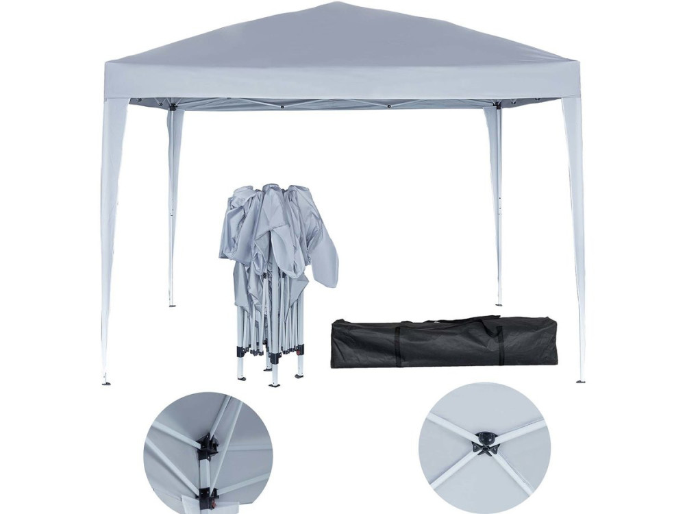 Cenador de jardín plegable "Svetlana 4" - 12 m² - 3 x 4 m - Blanco