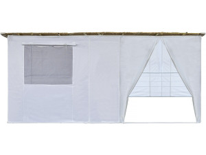 Sucá en NINA Kit Ajustable 5 x 3 m - 4 Rollos de Bastón de Bambú y 5 Listones de Madera