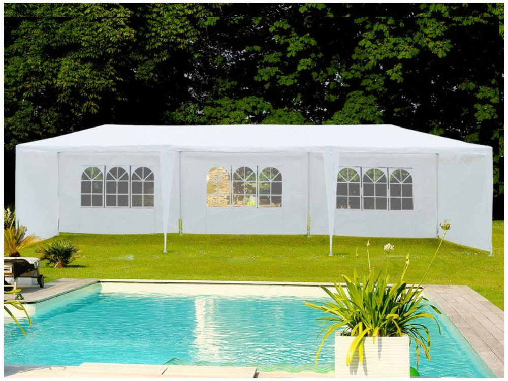 Carpa de recepción Carolina en poliétileno - 3 x 9 m
