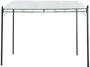 Pérgola metálica inclinada - 3 x 2,5 m - Beige