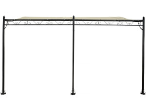 Cenador de metal - 3 x 4 m - Beige