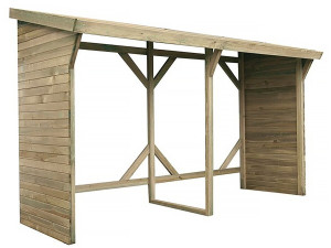 Refugio de troncos - 2,5 m² - 2,78 x 0,90 x 1,85 m - 5 Stères