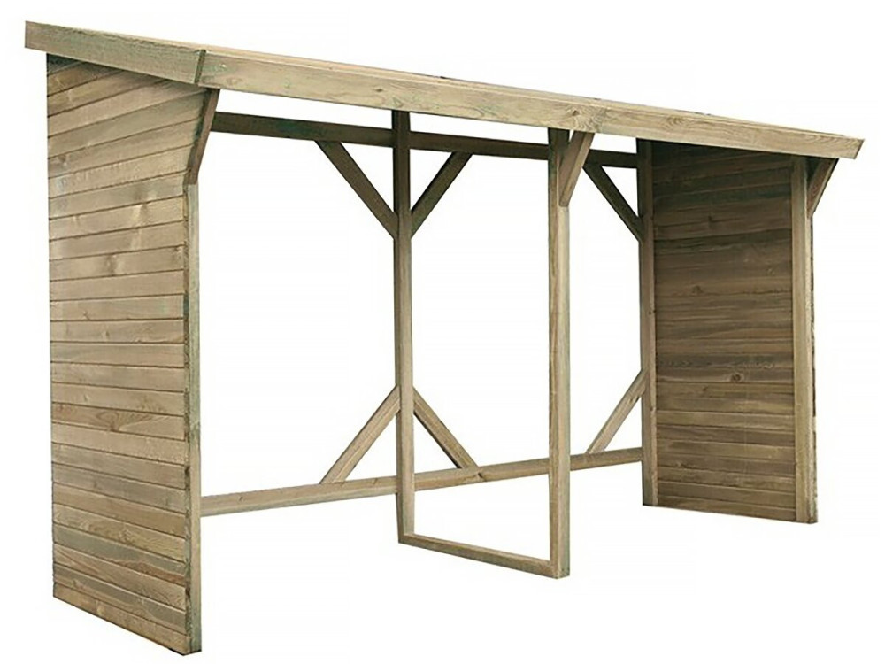 Refugio de troncos - 2,5 m² - 2,78 x 0,90 x 1,85 m - 5 Stères