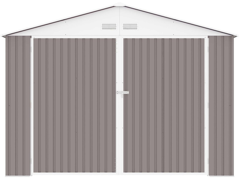 Garaje en metal "Nevada" con puerta abatible - 15,36 m²