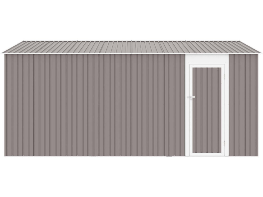 Garaje en metal "Nevada" con puerta abatible - 15,36 m²