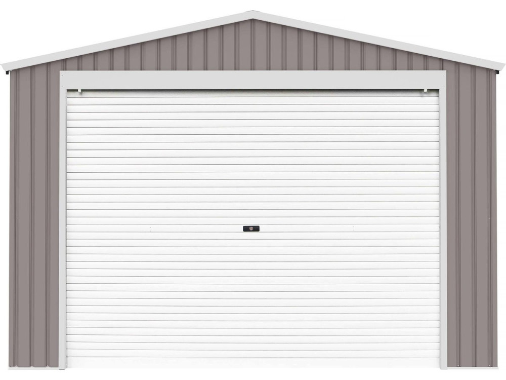 Garaje en metal "Nevada" con puerta enrollable - 15,61m²