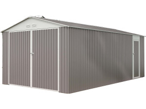 Garaje en metal "Nevada" con puerta abatible - 18,56 m²