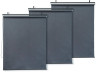 Juego de 3 carretes metálicos retráctiles - 124,5 x 225 cm - Antracita