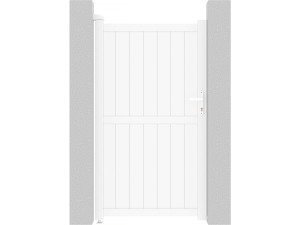 Puerta jardin aluminio  "Lola" -  101.2 x 180.9 cm - Blanco
