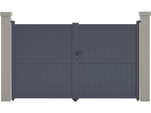Porton jardin "Maurice" - 299.5 x 180.9 cm - Gris