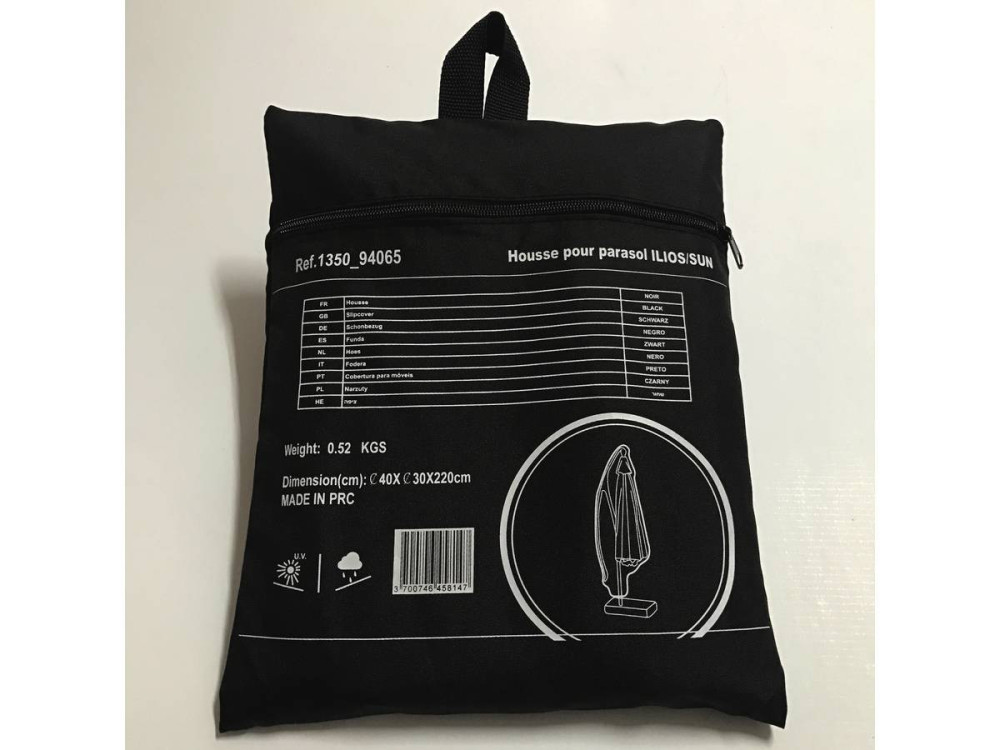 Funda de protección para parasol Ilios/Ilios 3/Sun 3 - Negro
