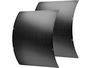 Juego de 2 paneles solares flexibles plug and play - 400w "Centro urbano" - Negro