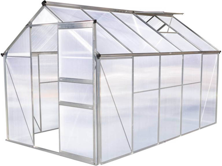 Invernadero en policarbonato  "Hortensia"  6m² transparente