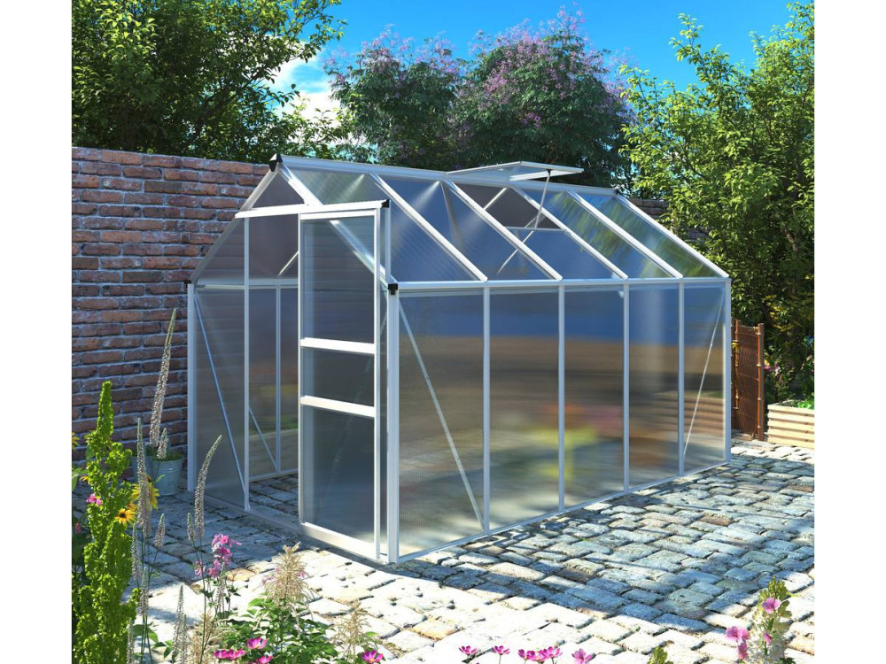 Invernadero en policarbonato  "Hortensia"  6m² transparente