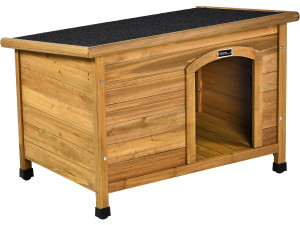 Caseta de madera para perros "Max" - 85 x 57 x 58 cm - Marrón