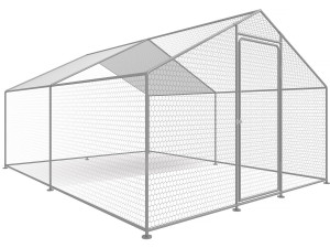 Gallinero 9 m² Recinto de malla 3 x 3 x 2 M acero galvanizado