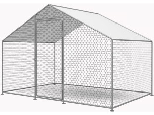 Recinto para pollos Recinto de malla de 6 m² 2 x 3 x 2 M acero galvanizado