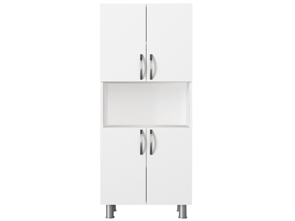 Mueble de baño de madera "William" - 59 x 29 x 140 cm - Blanco