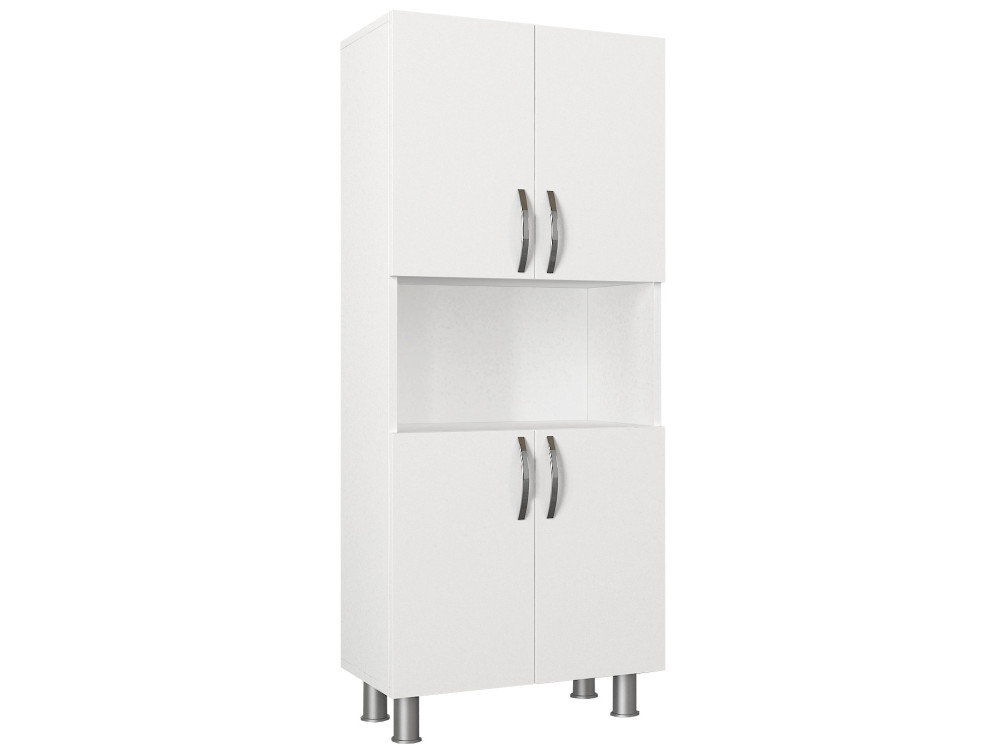 Mueble de baño de madera "William" - 59 x 29 x 140 cm - Blanco
