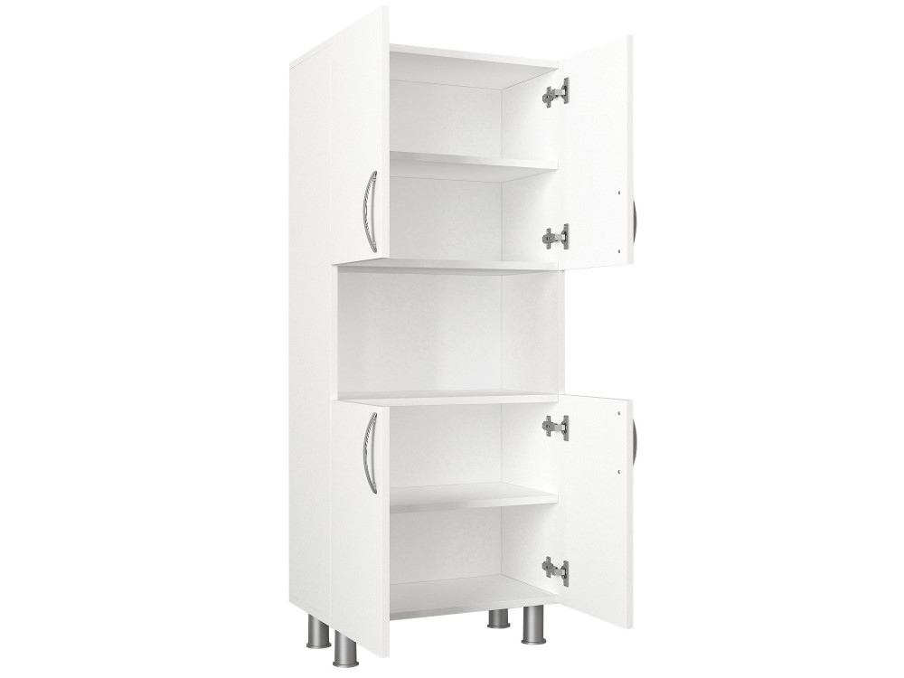 Mueble de baño de madera "William" - 59 x 29 x 140 cm - Blanco