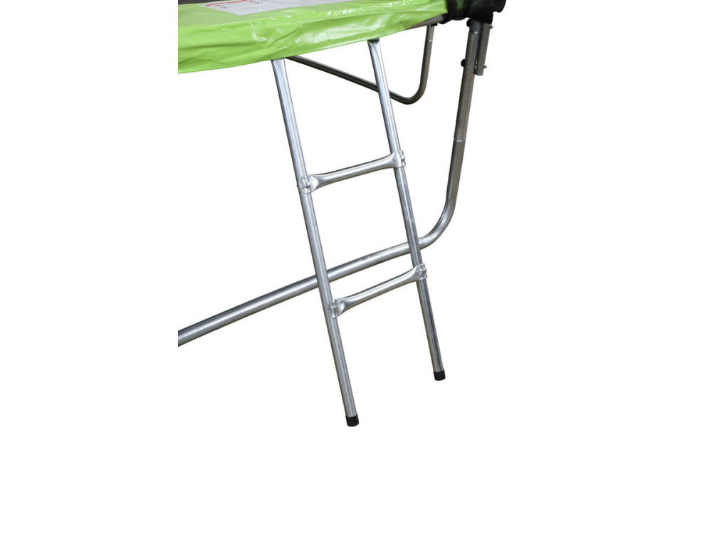 Cama elástica "Yoopi" - Ø 3.05 m - con red + escalera + cubierta de protección  + kit de anclaje