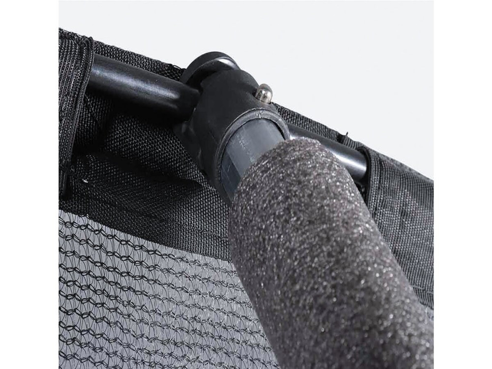 Cama elástica con red interior y aro de baloncesto "jumper" Ø3.05 - Gris