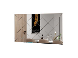 Espejo de madera "Pauli" - 120 x 60 cm - Blanco