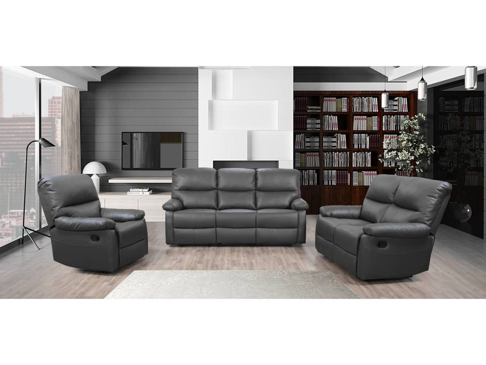 Sofá reclinable 3 plazas "Lincoln" - Topo