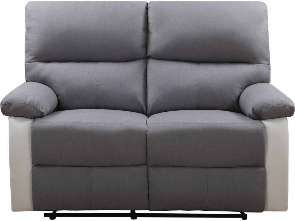 Sofá reclinable 2 plazas "Lincoln" - Color gris