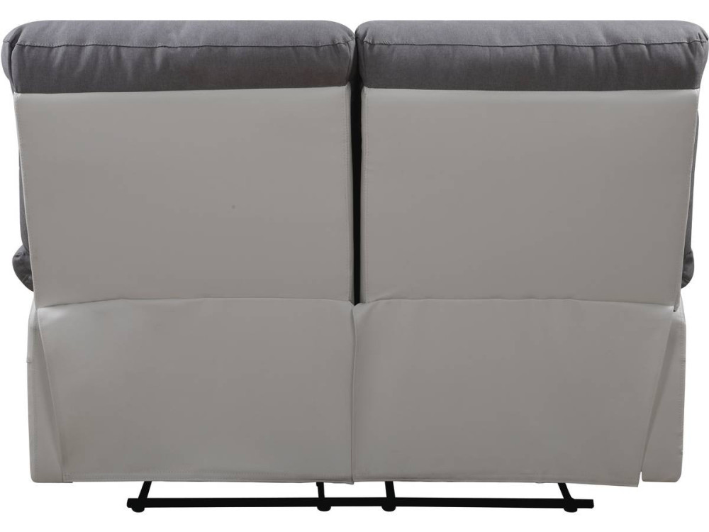 Sofá reclinable 2 plazas "Lincoln" - Color gris