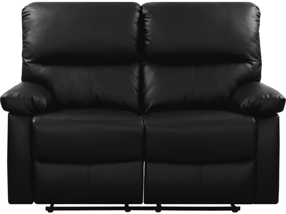 Sofá reclinable 2 plazas "Lincoln" - Color negro