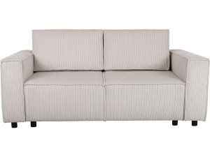 Sofá convertible recto en pana "Montaigne S" - 3 plazas - Beige