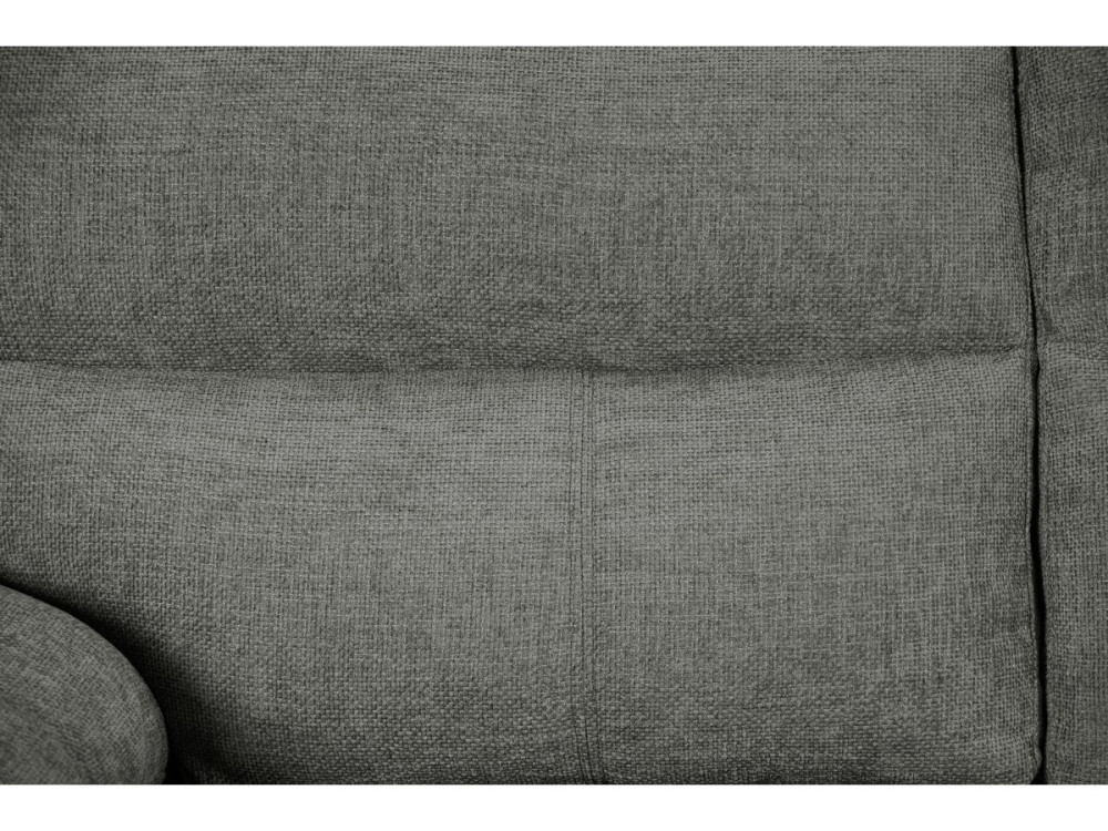 Sofá recto de tela "Dallas" - 2 plazas - Gris