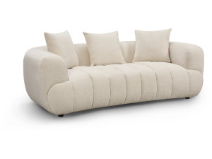 Sofá recto «La Fayette» - 3 plazas - Beige
